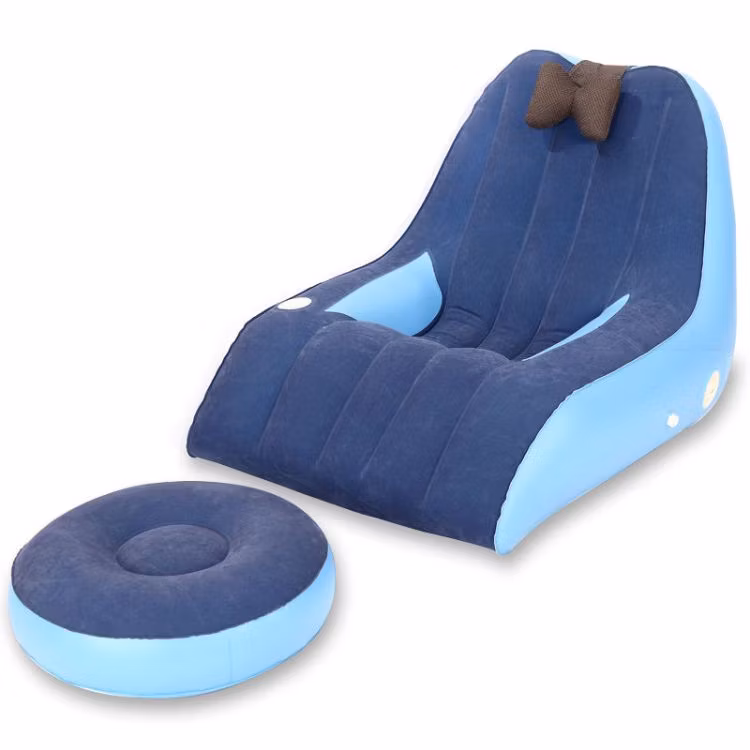 Outdoor Camping Beach Indoor Living Comfortable Inflatable Sofa Couch Air Chair with Massage