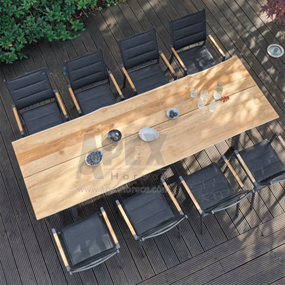 Modern Garden Furniture Outdoor Terrace Dining Table Chair Set Wholesale