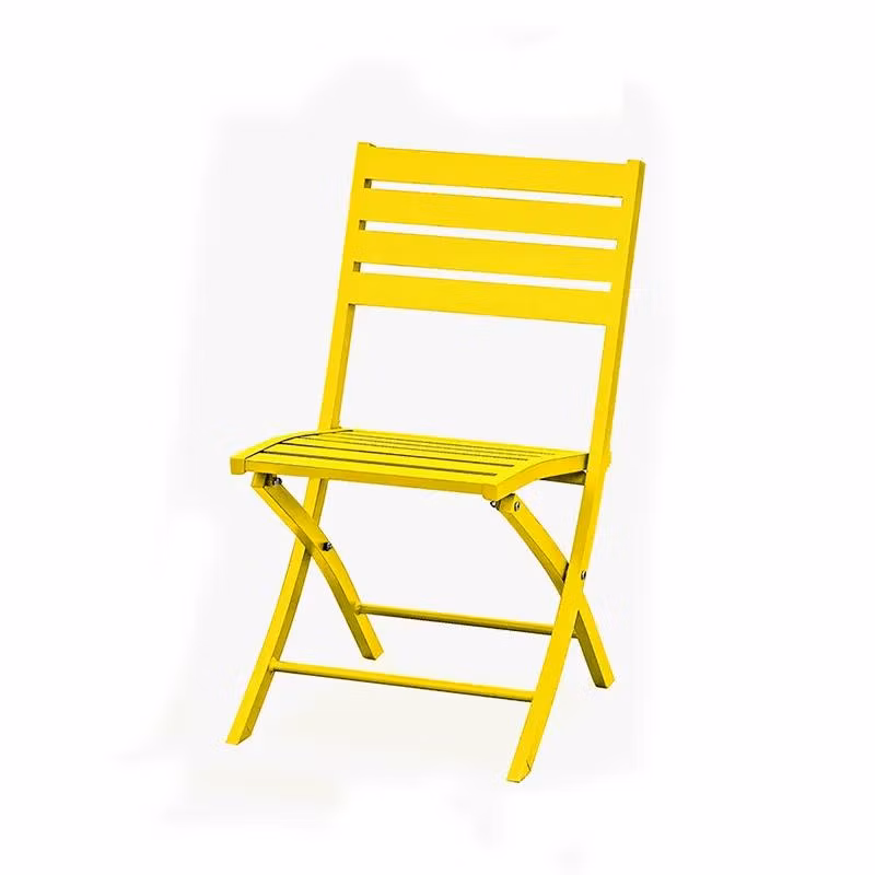 Outdoor Folding High Back Portable Camping Metal Wood Leisure Garden Chair