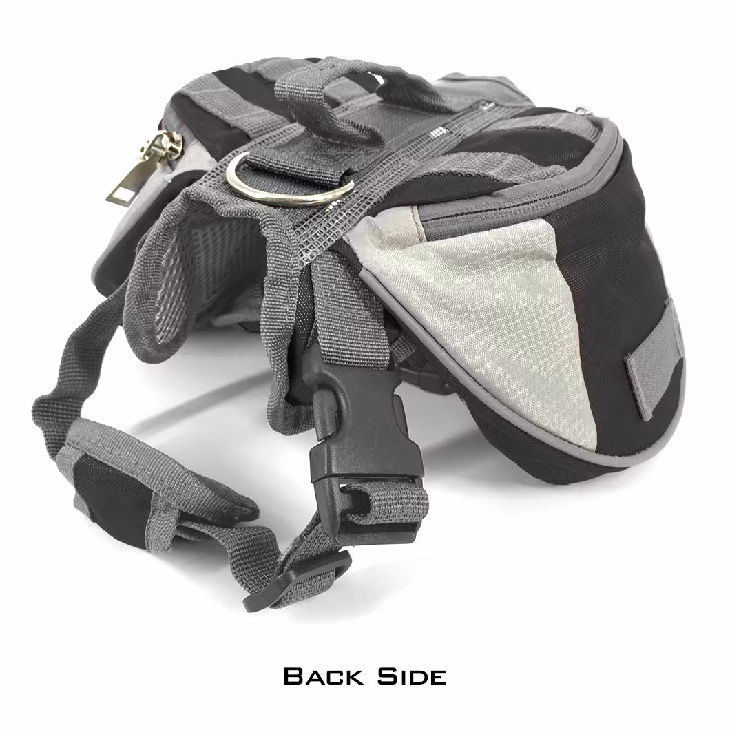 Wholesale Adjustable Outdoor Visiable Durable Hiking Dog Saddle Bag Pet Accessories