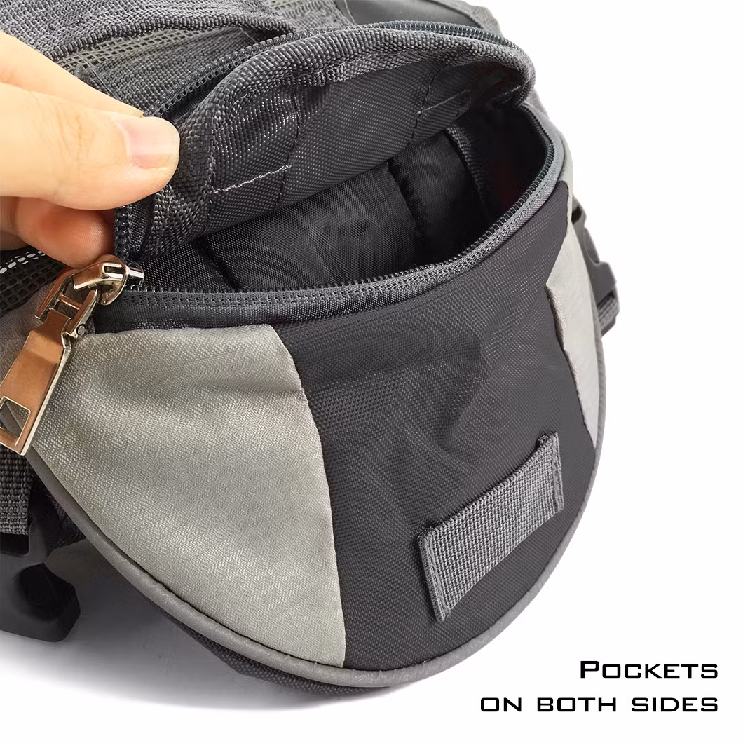 Wholesale Adjustable Outdoor Visiable Durable Hiking Dog Saddle Bag Pet Accessories
