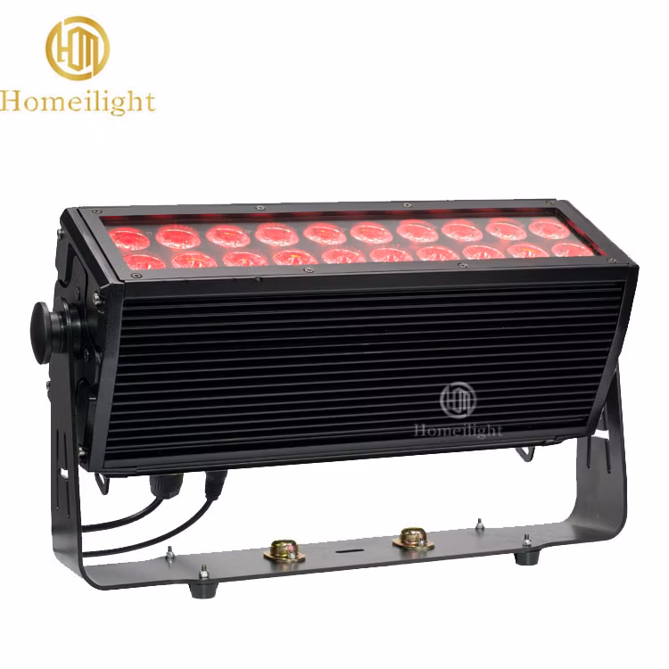 High Power Outdoor IP65 20PCS 12W Rgbwauv 6in1 LED Wall Washer Bar for Wedding Stage Performance Show
