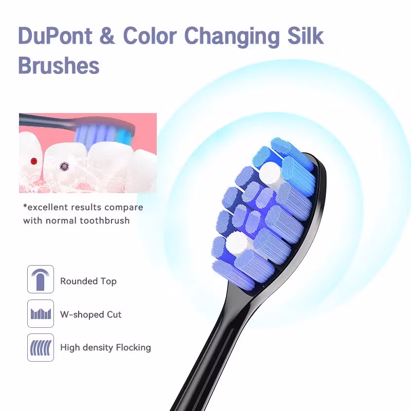 OEM Sonic Electric Toothbrush for Adults with Super Cleaning / 5 Modes / 45000 Vpm / Lasting 100 Days Power Rechargeable Toothbrush with UVC-LED Travel Case