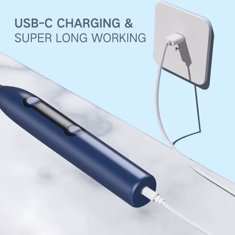 OEM Sonic Electric Toothbrush for Adults with Super Cleaning / 5 Modes / 45000 Vpm / Lasting 100 Days Power Rechargeable Toothbrush with UVC-LED Travel Case