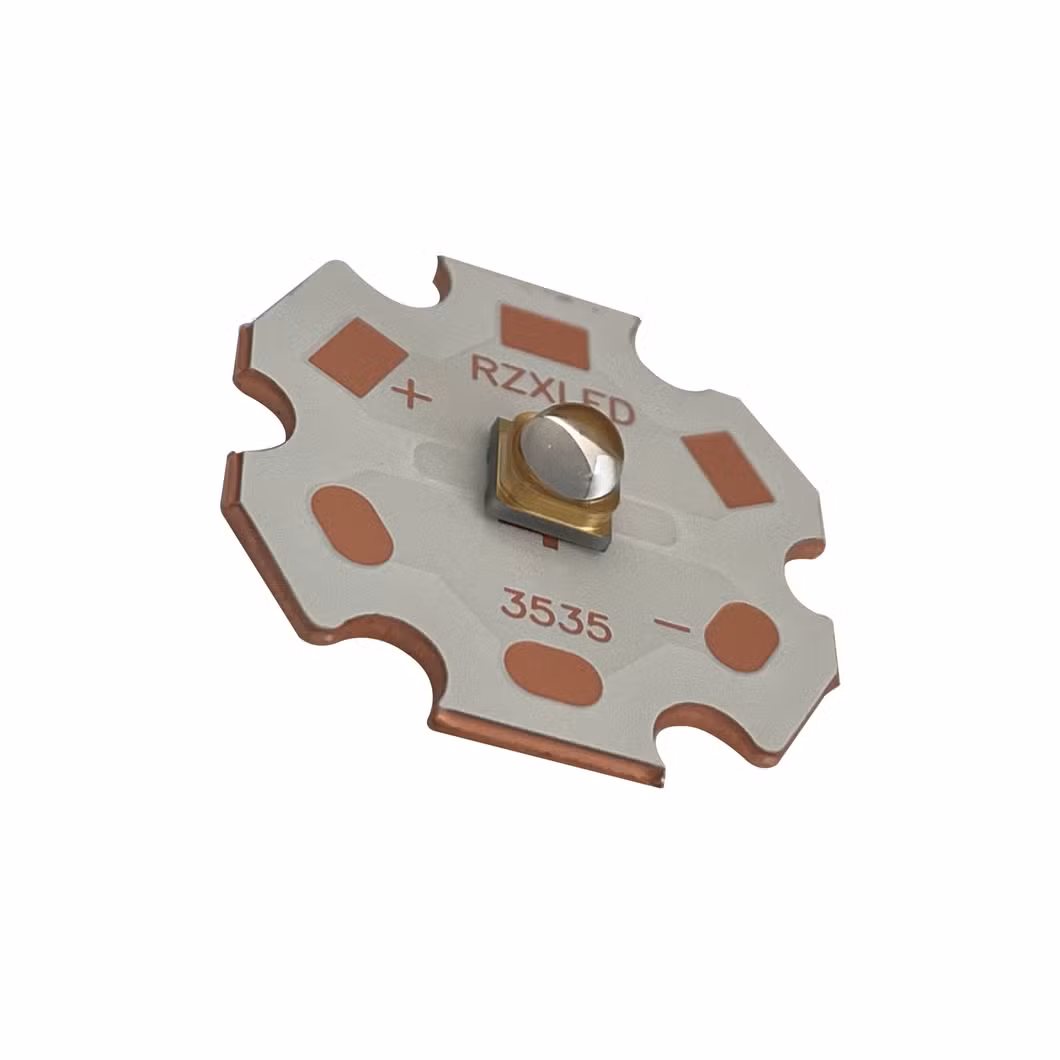 Rzxled Epileds Chip LED Diodes 360nm 370nm 380nm 390nm 395nm 405nm 1W 2W 4W 5W High Power 3W UV LED 365nm with PCB Heatsink Board for Lathography Light