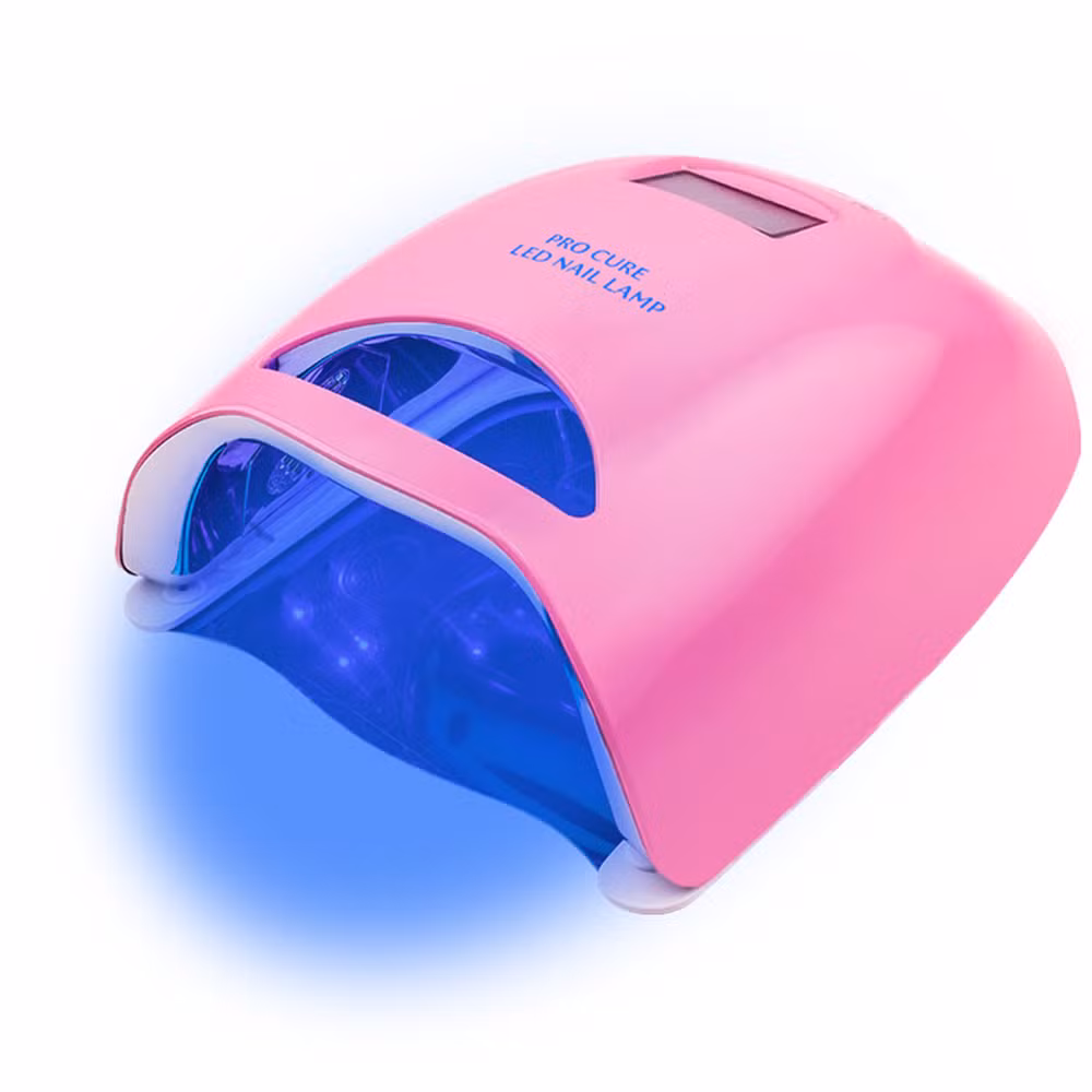 48W UV LED Nail Lamp with 20 PCS LEDs for Curing Gel Nails Rechargeable Cordless Nail Lamp