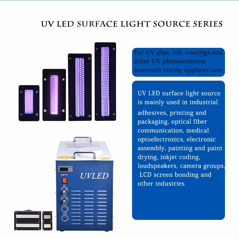 500W LED Portable UV Colloid Curing Lamp Print Head Inkjet Photo Printer Curing 365nm 395nm Printing Industry UV LED Lamp System