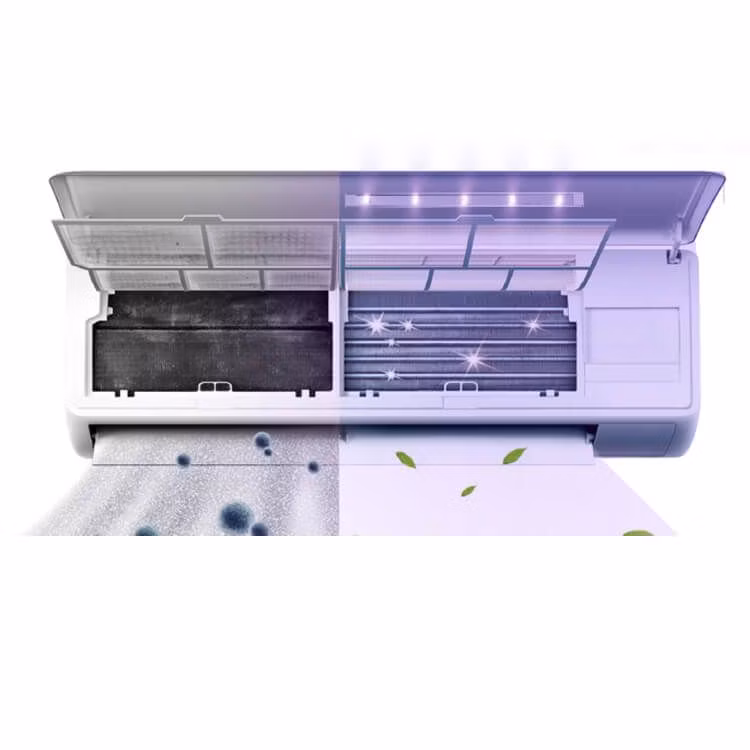 UVC UV Sterilizer Disinfection Purifier LED UV-C Strip Stick Germicidal Light Mini Split Installed Room Air Conditioner Unit AC Aircon Cooling