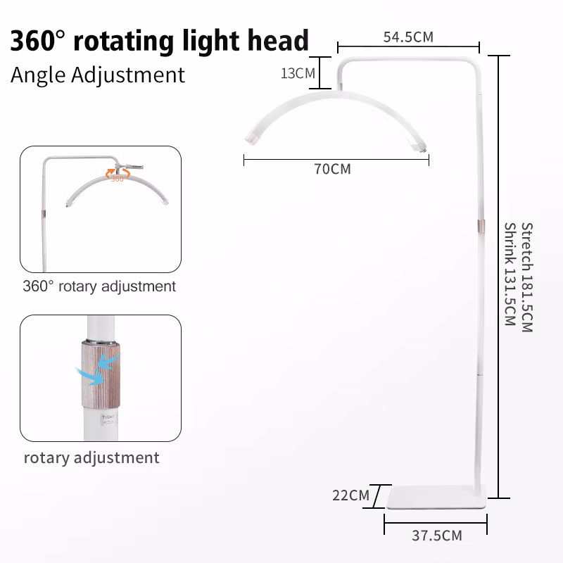 28&quot;40W U-Shaped LED Nail Beauty Eyelash Tattoo Light Beauty Half Moon Light