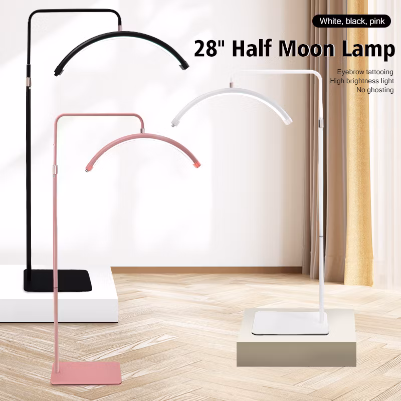 28&quot;40W U-Shaped LED Nail Beauty Eyelash Tattoo Light Beauty Half Moon Light