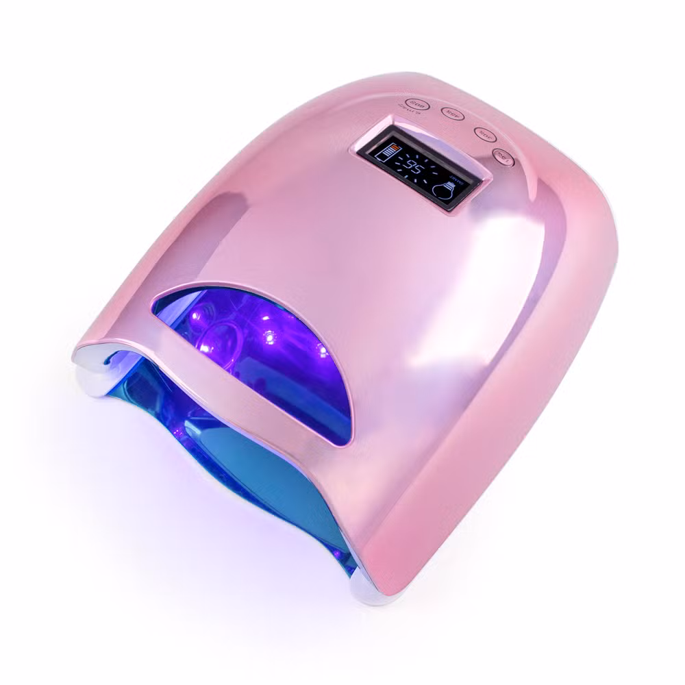 48W UV LED Nail Lamp with 20 PCS LEDs for Curing Gel Nails Rechargeable Cordless Nail Lamp