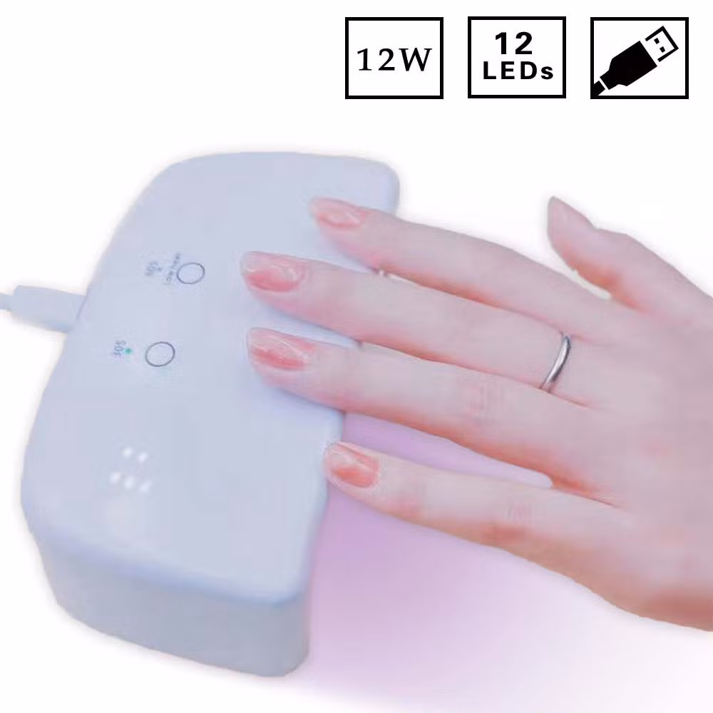 12 LEDs Nail Phototherapy Machine UV LED Nail Lamp