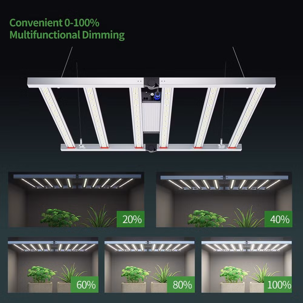 Samsung Lm301b Custom UV IR Foldable LED Plant Light Full Spectrum 320W 680W 800W LED Grow Light for Greenhouse Growing