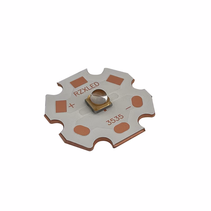 Rzxled Epileds Chip LED Diodes 360nm 370nm 380nm 390nm 395nm 405nm 1W 2W 4W 5W High Power 3W UV LED 365nm with PCB Heatsink Board for Lathography Light