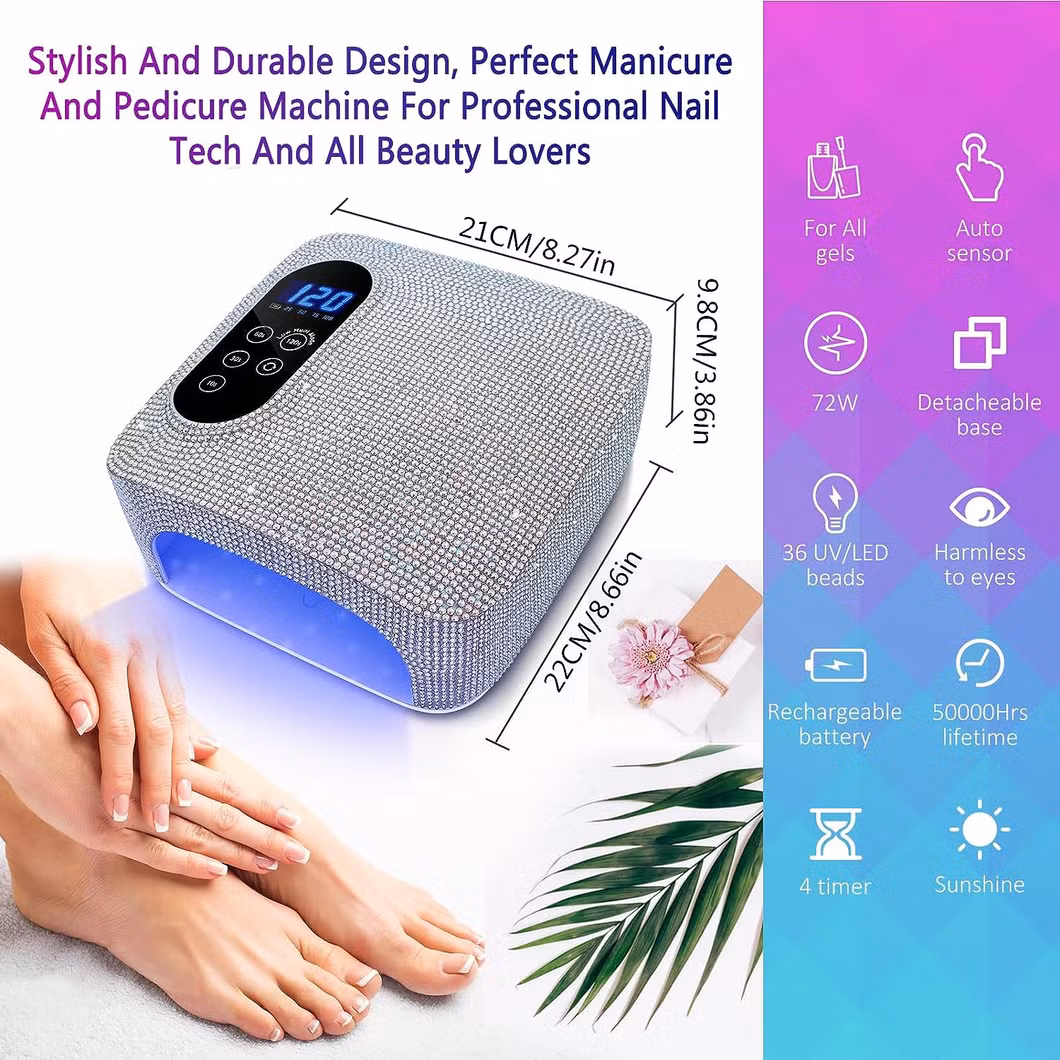 Hot Sales UV LED Light Nail Dryer Rechargeable UV LED Nail Lamp