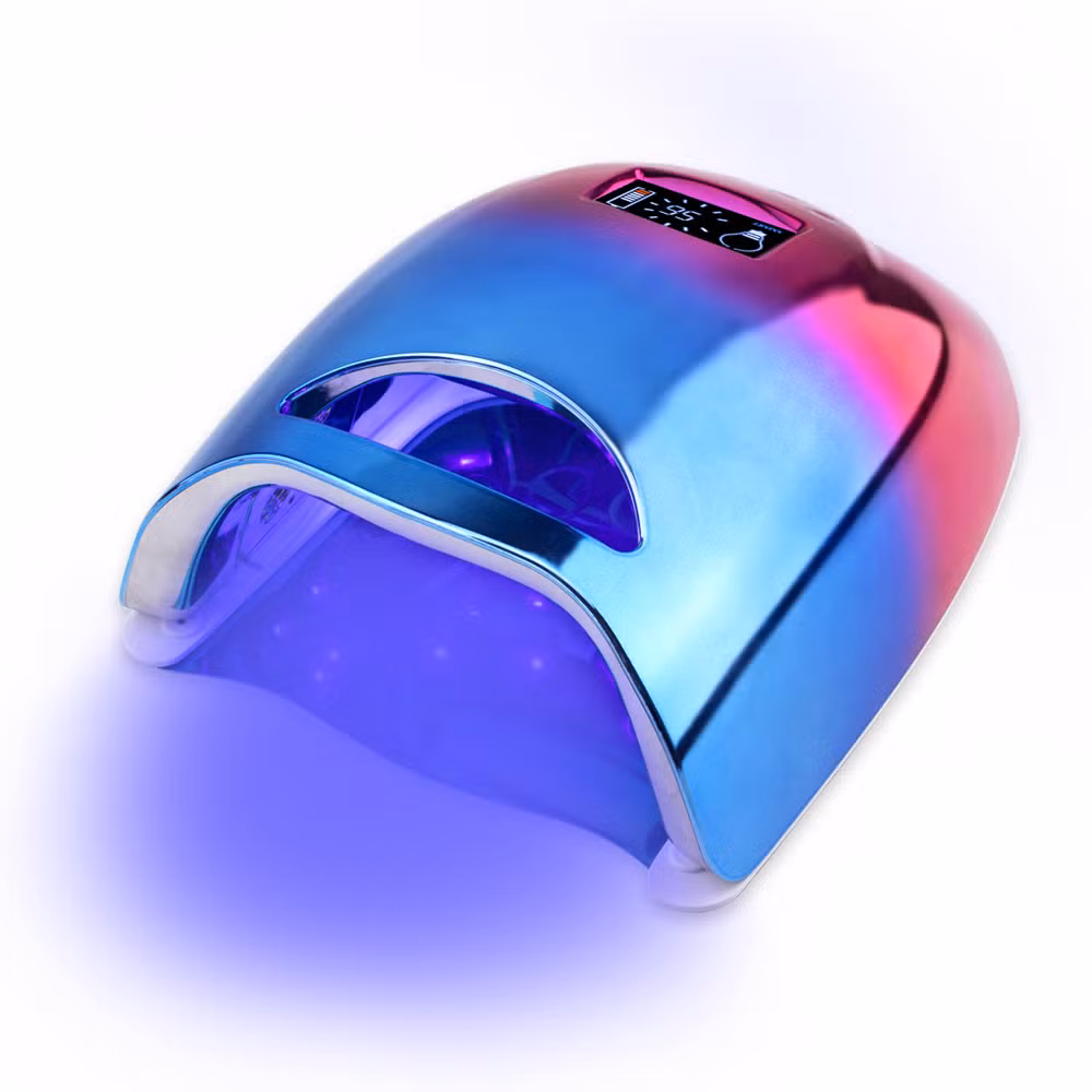 48W UV LED Nail Lamp with 20 PCS LEDs for Curing Gel Nails Rechargeable Cordless Nail Lamp