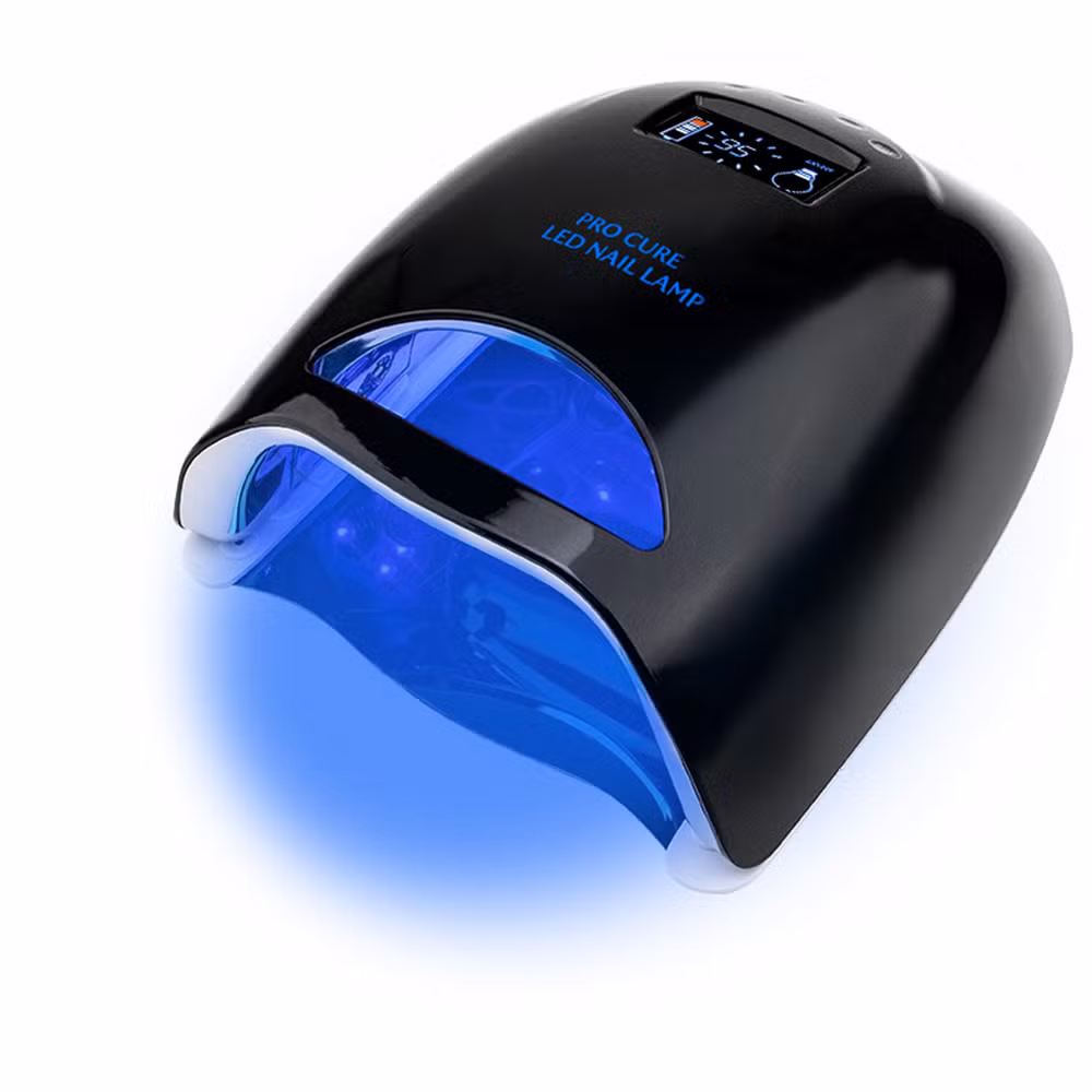 48W UV LED Nail Lamp with 20 PCS LEDs for Curing Gel Nails Rechargeable Cordless Nail Lamp