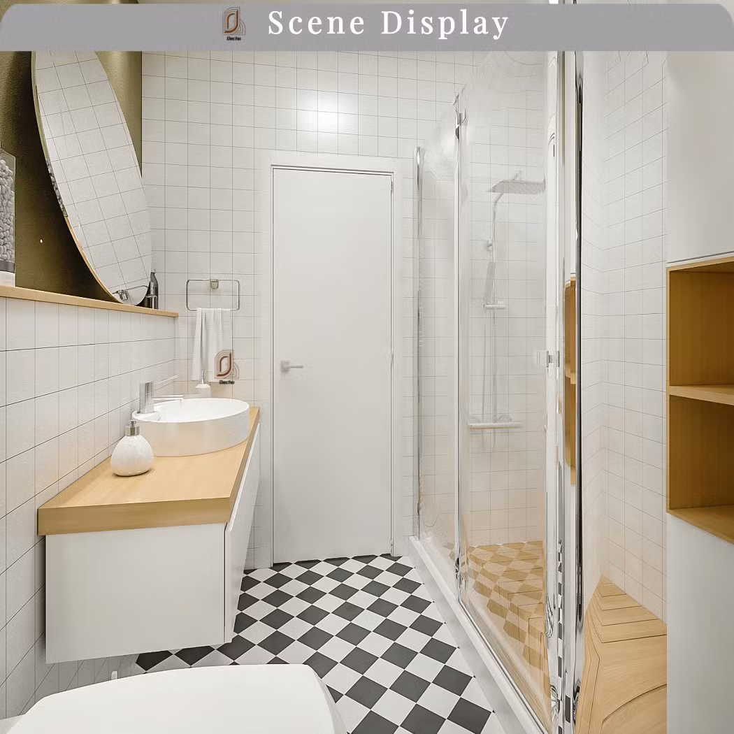 Top Quality Termite Proof Front Cost of PVC WPC Door with Frame