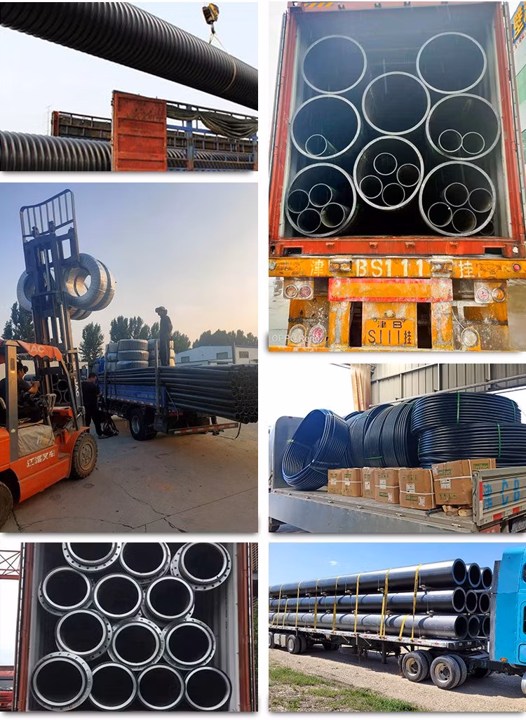 HDPE Pipes and Fittings PE Water Plastic Tube 20mm to 1200mm Size Polyethylene HDPE Pipe Tube