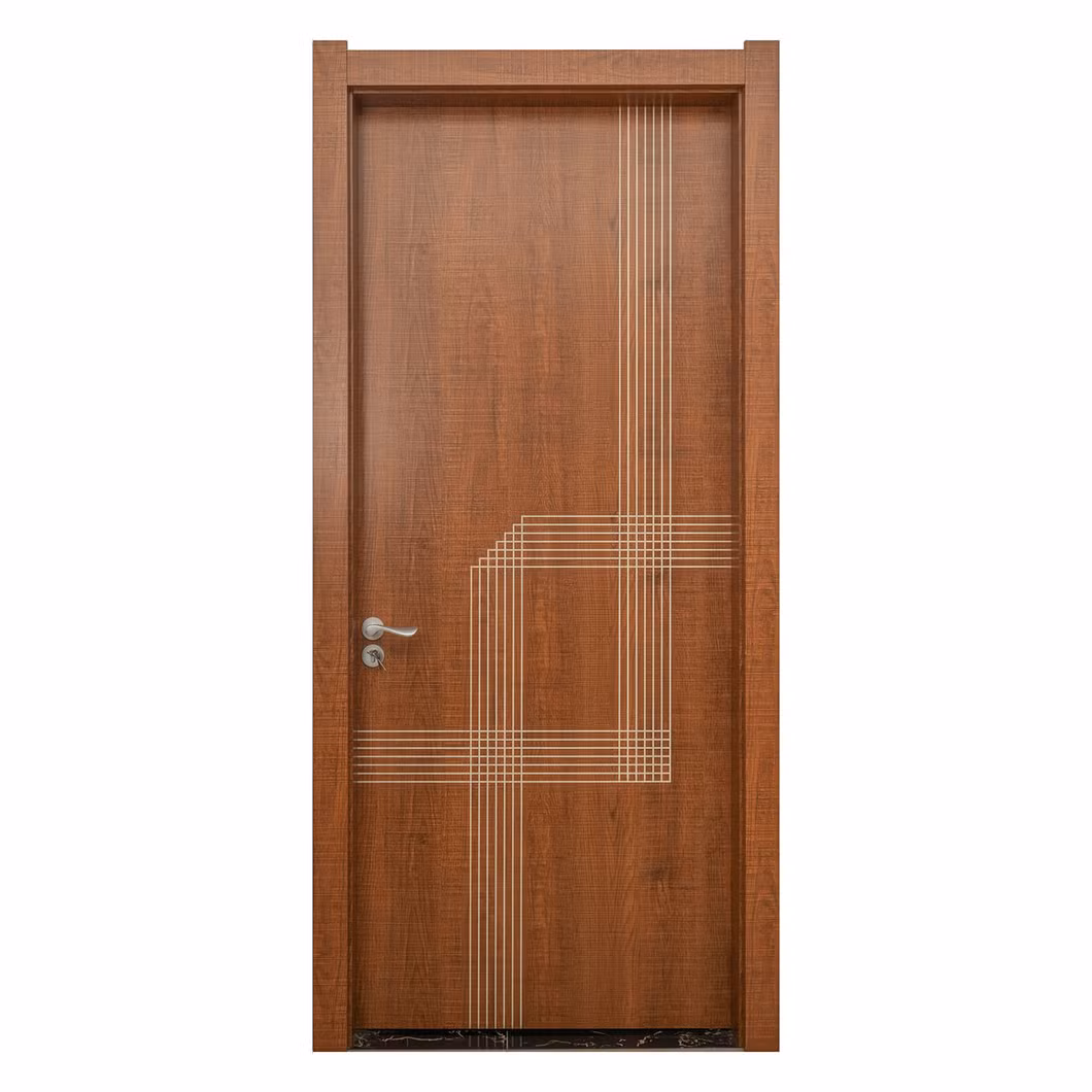 Fire Retardant PVC Laminated WPC Decorative Door Frame Line Jamb