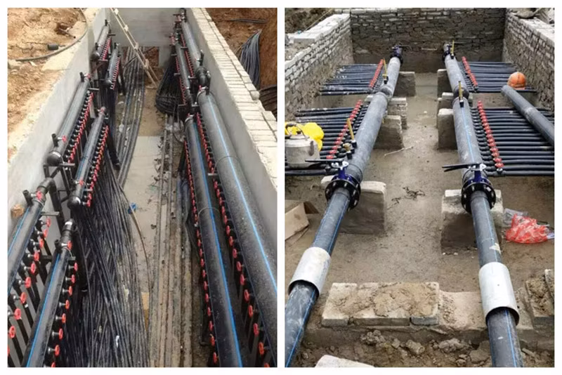 Polyethylene Fitting PE HDPE Geothermal Pipe Fittings Y Shape Connector Fittings