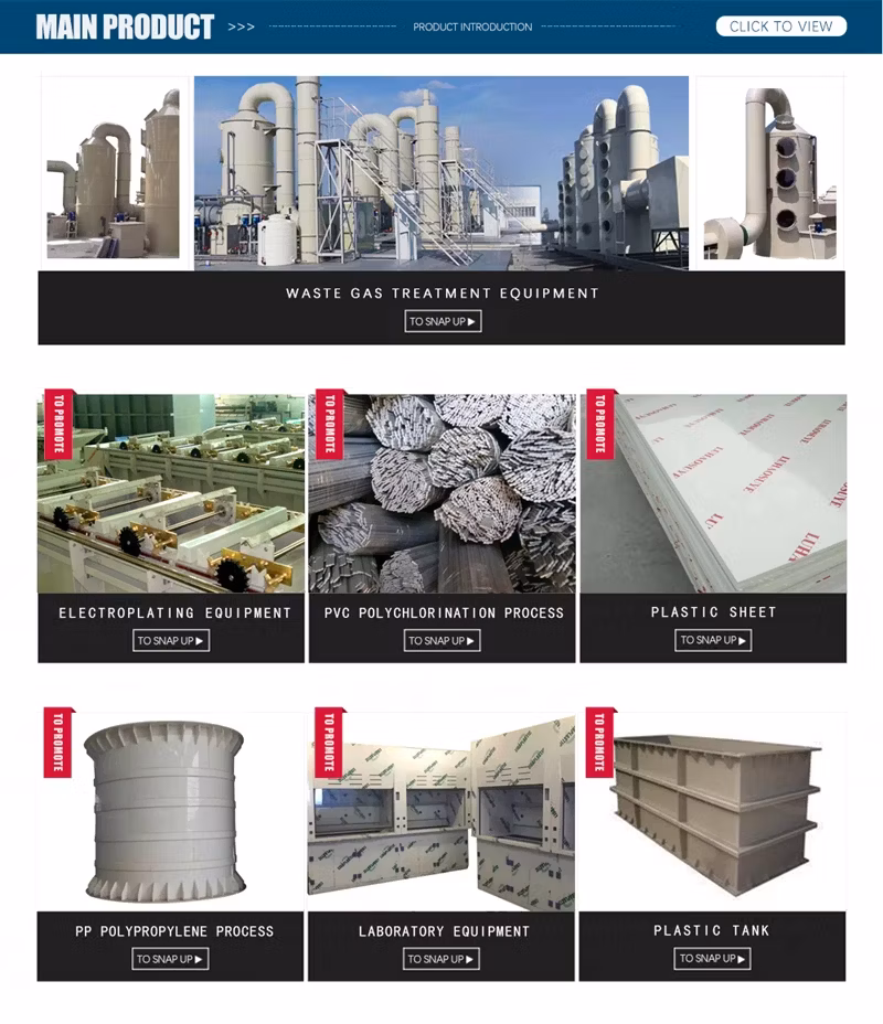 Ventilation Pipe Flame Retardant Chemical Pipe Round Large Diameter Acid and Alkali Waste Gas PP Plastic Exhaust Pipe and Accessories
