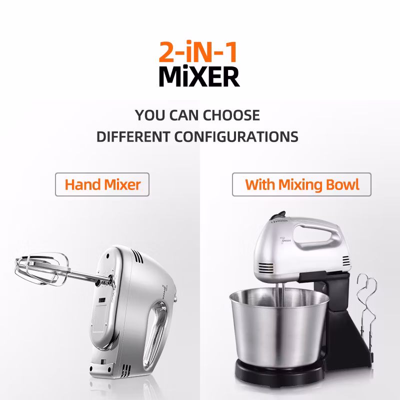 Home Kitchen Appliance Electric Food Blender Held Egg Beater Hand Mixer
