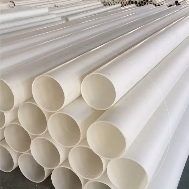 PP Plastic Pipe PP Air Pipe PP Flame Retardant Air Pipe Exhaust Gas Discharge Round Pipe PP Ventilation Pipe