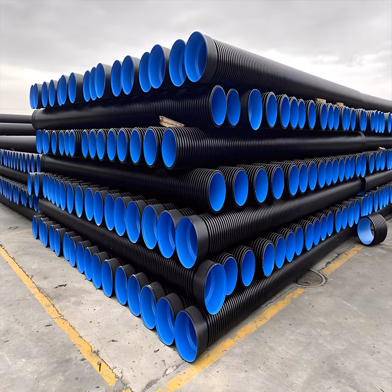 High-Density Polyethylene Double Wall Corrugated Pipes for Sewage