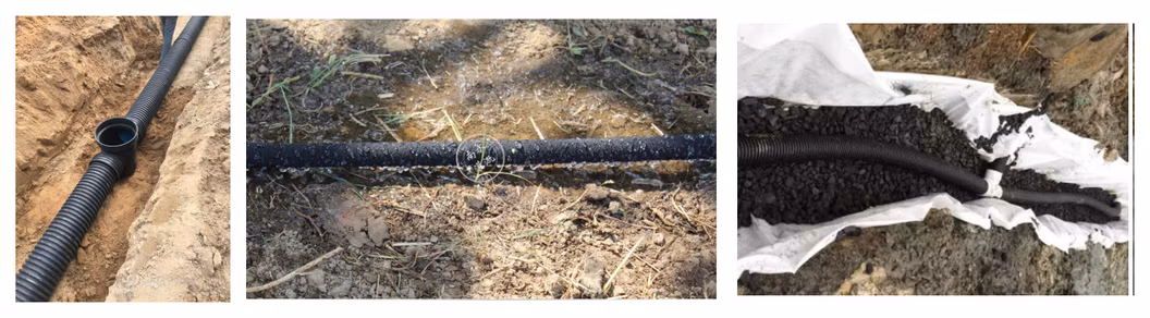 Seepage Infiltration Pipe for Highway and Railway Subgrade Shoulder and Soft Soil Foundation
