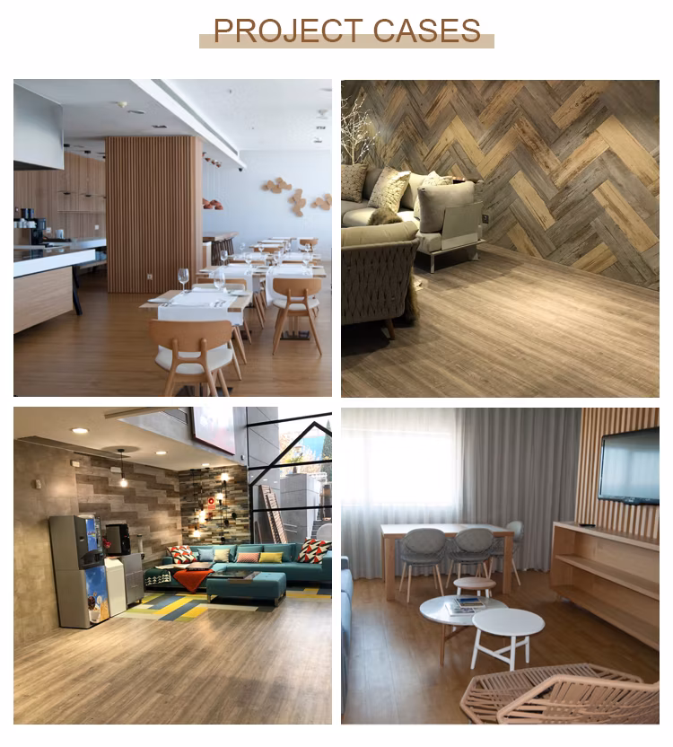 4mm/5mm/6mm Click Lock Spc Flooring Waterproof Plastic Tiles Vinyl Plank Spc Flooring/