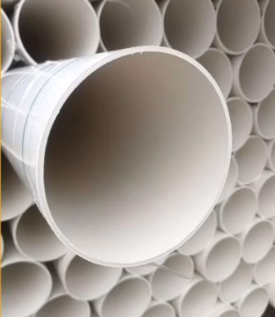 White Large-Diameter PVC Plastic Building Engineering Construction Drain Pipes and Tubes 50mm*2mm