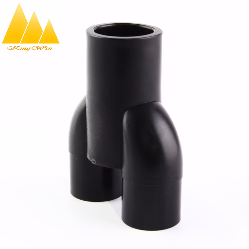 Polyethylene Fitting PE HDPE Geothermal Pipe Fittings Y Shape Connector Fittings