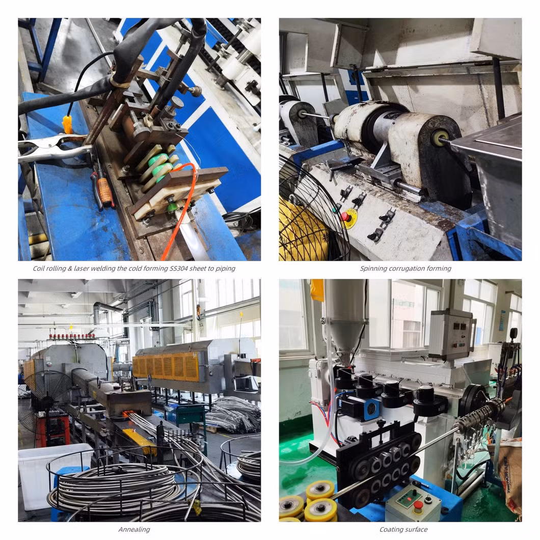 Csst Flexible Gas Pipe with LLDPE Coating