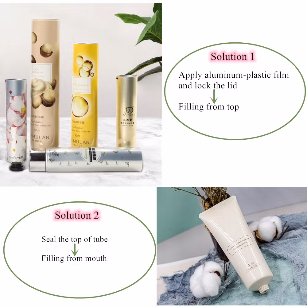 Cosmetic Plastic Packaging and Hand Cream Packaging Tubes and Plastic Cream Tube and Empty Cosmetic Tube