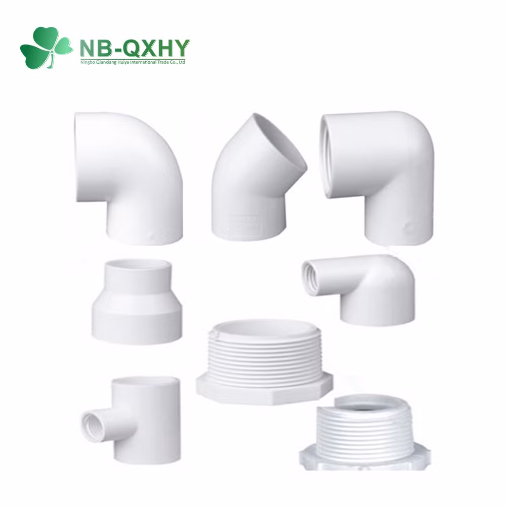 Sch40 Sch80 ASTM Plastic Plumping PVC UPVC CPVC Coupling Elbow Tee Pipe Fitting with Socket and Thread