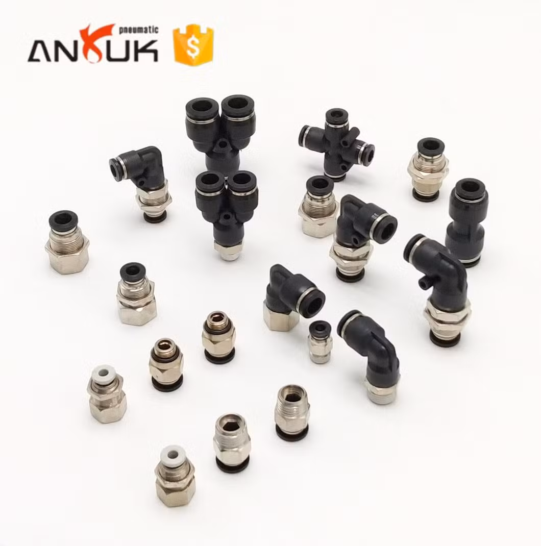 One Touch Stright Plastic Pneumatic Pipe Fitting