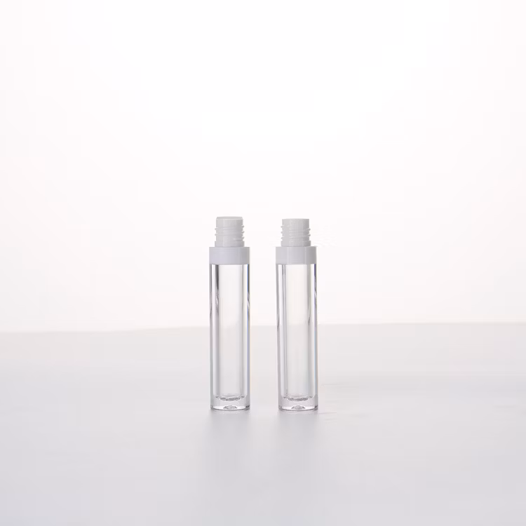 Custom Color Mini 5.5ml PETG Plastic Transparent Lip Gloss Tube