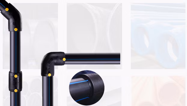 Black Pn16 PE100 HDPE Pipe with CE Certificate for Air/Gas/Oil Pipline
