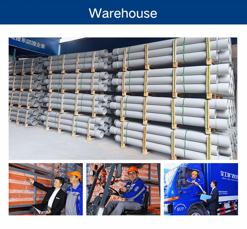 UL Listed 2, 4, 6 Inch Schedule 40 PVC Electrical Conduit Pipe with Belled Ends