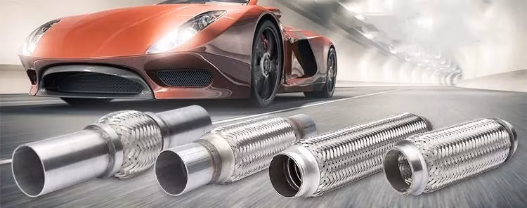 Automotive Exhaust System Flex Pipe Stainless Steel Braided Flexible Exhaust Pipe Muffler