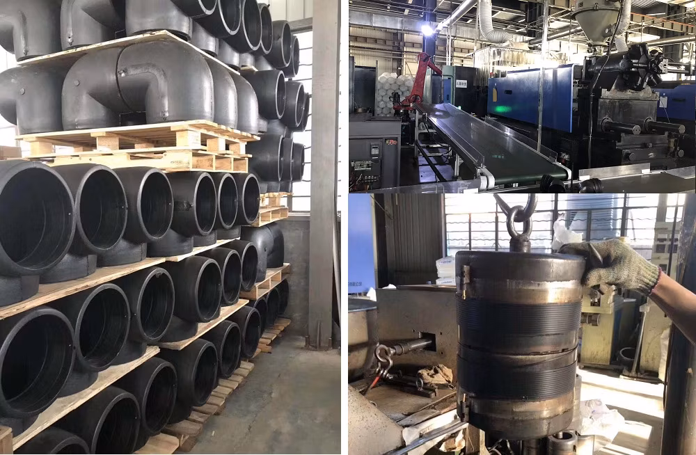 Water Supply HDPE Butt Welding Pipe Fittings of Tee