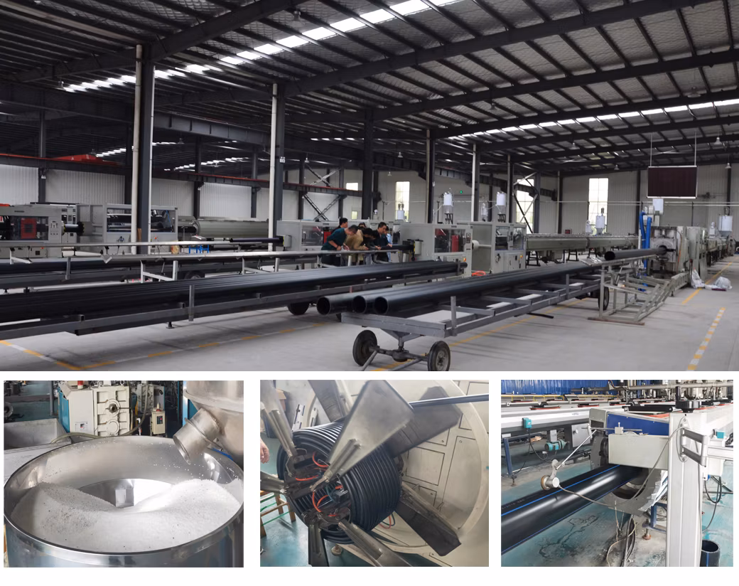 Black Polyethlene Flexible HDPE Pipe for Gas Irrigation Tube Drainage Pipe Tube