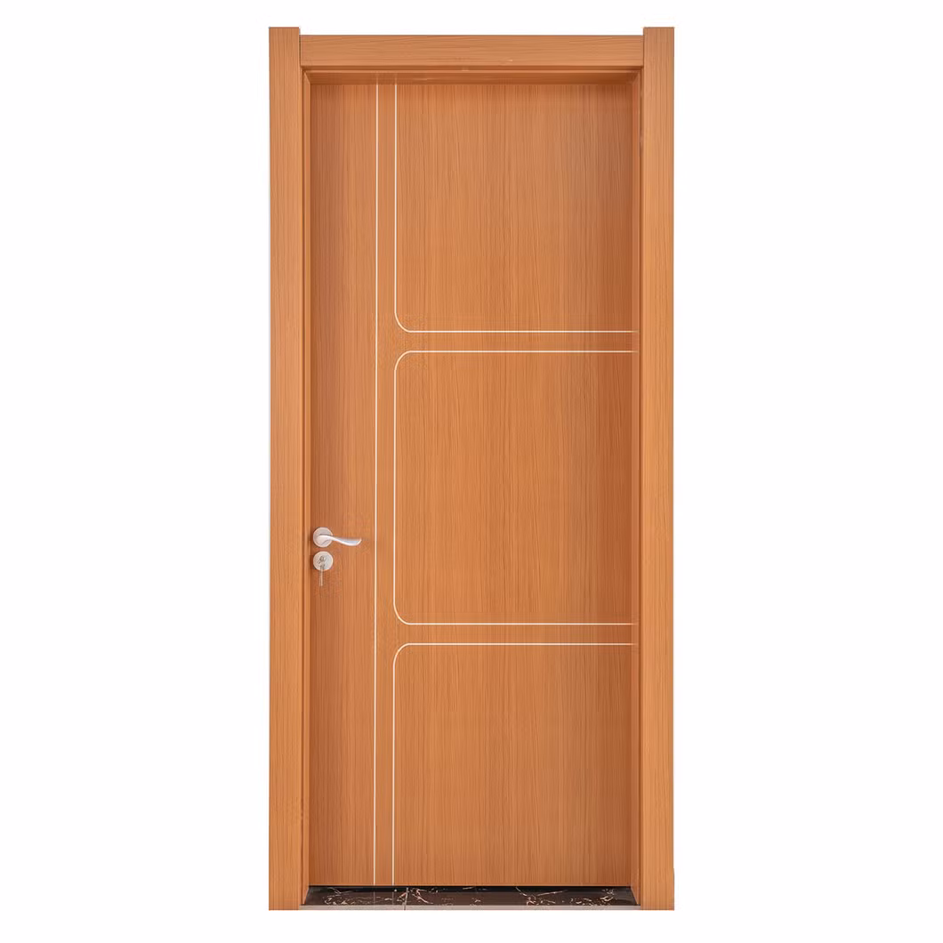 Fire Retardant PVC Laminated WPC Decorative Door Frame Line Jamb