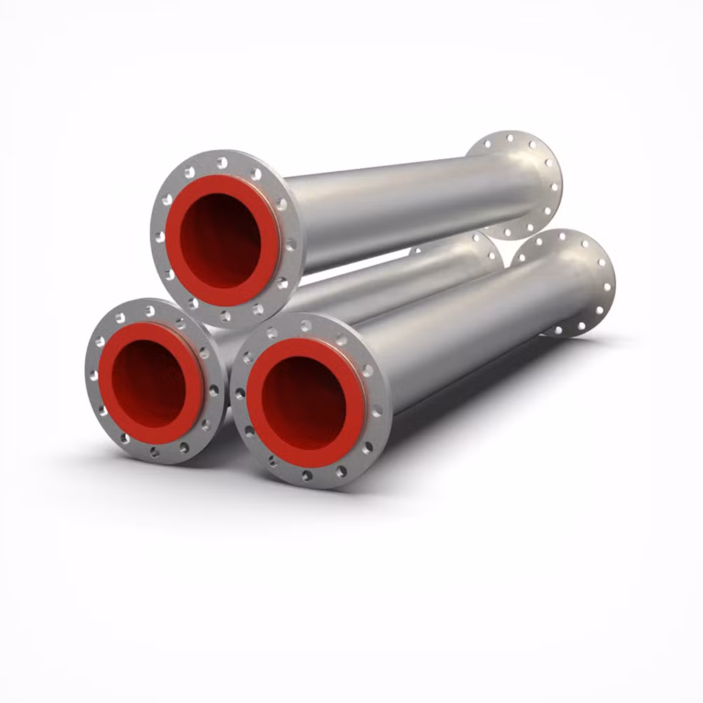 Gas Water Liquid Conveying Flexible Polyurethane PU Lined Carbon Steel Pipe Pipeline