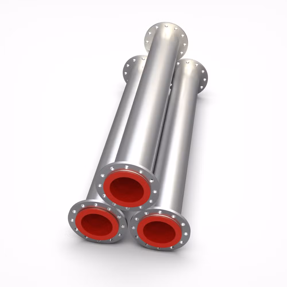 Gas Water Liquid Conveying Flexible Polyurethane PU Lined Carbon Steel Pipe Pipeline