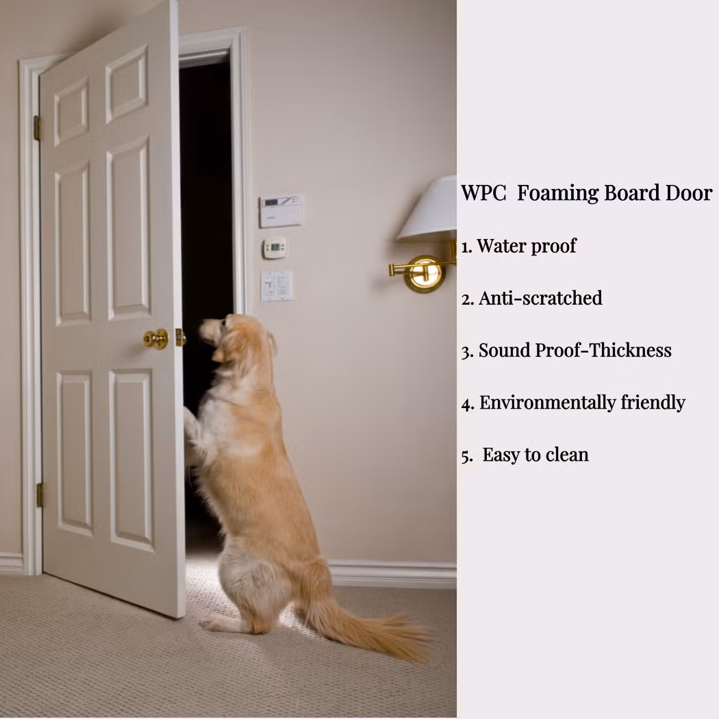Top Quality Termite Proof Front Cost of PVC WPC Door with Frame