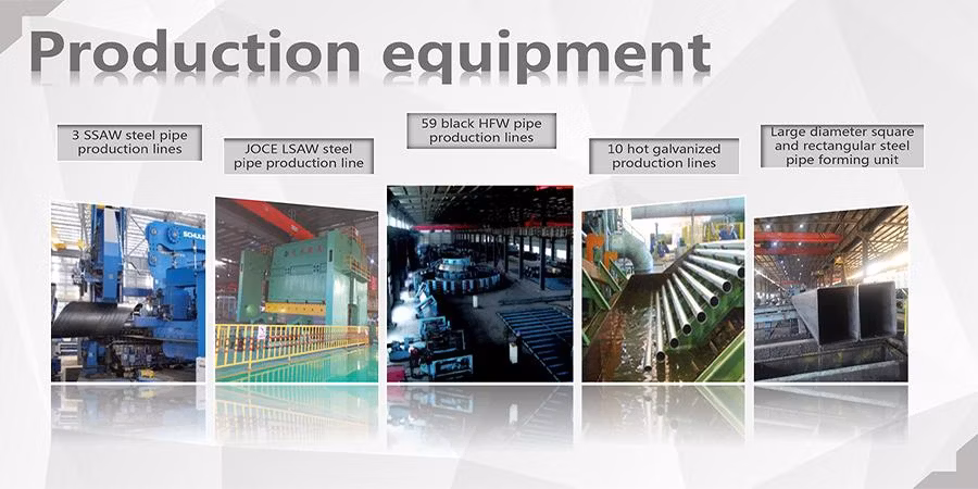 Outer Diameter 219-2200mm Spiral Welded Steel Pipe for Underground Pipe, Pipe Pile, Oil Pipe Water Construction Structure Parts