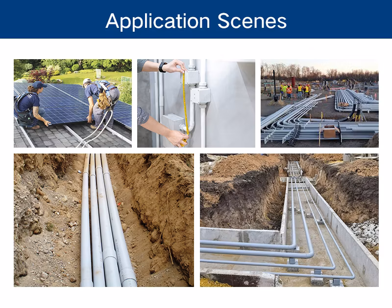 Ctube CSA Approved 2 4 Inch Rigid Pipe PVC Schedule 40 Electrical Conduit Manufacturer
