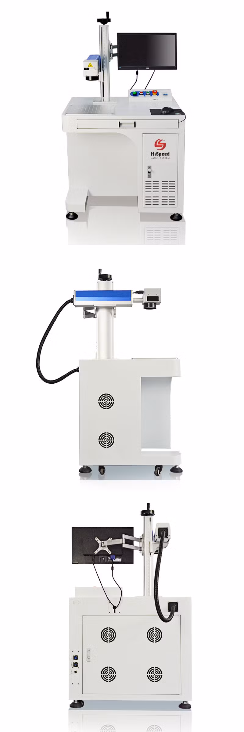 20W 30W 50W Fiber Laser Marking Machine Special for Stainless Steel Card Jewelry Color Printing